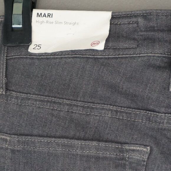 New Adriano Goldschmied Mari High Rise Slim Straight Jeans in Smoky Dust sz 25 - Picture 10 of 15